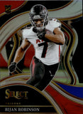 2023 Bijan Robinson Panini Select CLUB LEVEL DIE-CUT RED & BLUE PRIZM ROOKIE RC #296 Atlanta Falcons