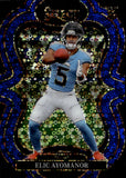 2025 Elic Ayomanor Panini Select SUITE LEVEL BLUE DISCO PRIZM ROOKIE 20/25 RC #327 Tennessee Titans