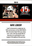 2025 Katie Ledecky Leaf 15th Anniversary NSCC 1991 DESIGN GOLD SHIMMER 1/1 ONE OF ONE #91B-93 USA Swimming