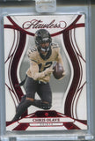 2025 Chris Olave Panini Flawless RUBY RED 16/25 #39 New Orleans Saints