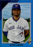 2022 Otto Lopez Topps Gallery BLUE FOIL ROOKIE 47/75 RC #41 Toronto Blue Jays