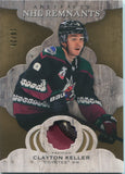 2021-22 Clayton Keller Upper Deck Artifacts NHL REMNANTS PREMIUM PATCH 16/25 RELIC #NR-CK Arizona Coyotes