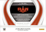 2023 Kofi Kingston Panini Immaculate Collection WWE JUMBO SHIRT AUTO 34/99 AUTOGRAPH RELIC #MA-KKG Monday Night Raw