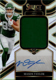 2025 Mason Taylor Panini Select JUMBO ROOKIE SIGNATURE SWATCHES SILVER PRIZM AUTOGRAPH AUTO RC #JRS-MTR New York Jets