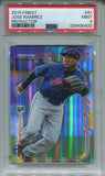 2014 Jose Ramirez Topps Finest REFRACTOR ROOKIE RC PSA 9 #81 Cleveland Indians 0420