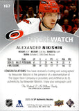 2025-26 Alexander Nikishin Upper Deck SP Authentic ROOKIE FUTURE WATCH AUTO 184/999 AUTOGRAPH RC #167 Carolina Hurricanes