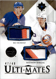 2023-24 Bo Horvat Mathew Barzal Upper Deck Ultimate Collection ULTI-MATES DUAL PATCH 47/49 #UTM-HB New York Islanders