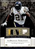 2007 LaDainian Tomlinson Upper Deck UD Premier PREMIER PATCHES 3 20/75 #PP3-LT San Diego Chargers