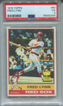 1976 Fred Lynn Topps ROOKIE CUP PSA 3 #50 Boston Red Sox 2324