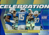 2025 Ladd McConkey Panini Score CELEBRATION ARTIST'S PROOF 27/35 #C-LMC Los Angeles Chargers