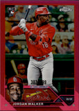 2023 Jordan Walker Topps Chrome MAGENTA REFRACTOR ROOKIE 302/399 RC #209 St. Louis Cardinals