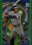 2024 George Lombard Jr. Bowman Chrome PROSPECT POWER-UP GREEN MOJO REFRACTOR 25/99 #PP-17 New York Yankees