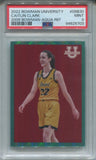 2022 Caitlin Clark Bowman University 2009 DESIGN AQUA REFRACTOR ROOKIE RC 134/150 PSA 9 #09B30 Indiana Fever 5703