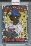 2021 Julio Franco Topps Project 70 1998 DESIGN BY DISTORTED #802 Texas Rangers
