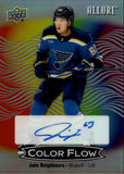2024-25 Jake Neighbours Upper Deck Allure COLOR FLOW FULL RAINBOW AUTO AUTOGRAPH #CFA-JN St. Louis Blues