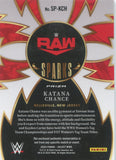 2024 Katana Chance Panini Select WWE HOLO SILVER SPARKS SHIRT RELIC #SP-KCH Monday Night Raw