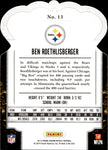 2013 Ben Roethlisberger Panini Crown Royale PURPLE HOLOFOIL 11/25 #13 Pittsburgh Steelers