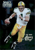 1996 Brett Favre Select Certified Edition SILVER SPIRALS ARTIST PROOF /500 #117 Green Bay Packers HOF