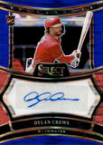 2025 Dylan Crews Panini Select BLUE PULSAR PRIZM SIGNATURES ROOKIE AUTOGRAPH RC AUTO #SIG-DC Washington Nationals