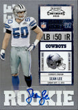 2010 Sean Lee Panini Playoff Contenders ROOKIE TICKET AUTOGRAPH AUTO #186 Dallas Cowboys