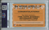 2023 Michael Harris II Topps ROOKIE 1988 DESIGN AUTO AUTOGRAPH PSA 9 #88BA-MH Atlanta Braves 7617