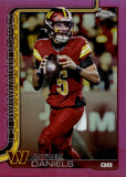 2025 Jayden Daniels Topps Chrome PINK REFRACTOR 60/250 #295 Washington Commanders