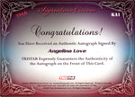 2009 Angelina Love TriStar TNA Wrestling Knockouts SIGNATURE CURVES AUTO AUTOGRAPH #KA1