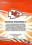 2021 Patrick Mahomes Donruss Optic MY HOUSE #MH-12 Kansas City Chiefs