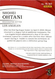 2018 Shohei Ohtani Panini Immaculate ROOKIE LOGO JERSEY 78/99 RELIC RC #IS-SO Anaheim Angels