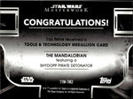 2022 The Mandalorian Topps Star Wars Masterwork TOOLS AND TECHNOLOGY MEDALLION RELIC #TTM-TM2 Shydopp Pirate Detonator