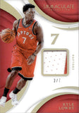 2017-18 Kyle Lowry Panini Immaculate ACETATE PATCH 3/7 RELIC #JN-KLY Toronto Raptors