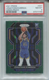2021-22 Jonathan Kuminga Panini Prizm GREEN PRIZM ROOKIE RC PSA 8 #307 Golden State Warriors 7756