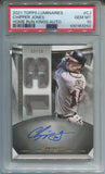 2021 Chipper Jones Topps Luminaries HOME RUN KINGS AUTO 03/15 AUTOGRAPH PSA 10 #CJ Atlanta Braves 3252 *Case Scratches*