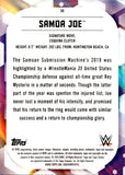2020 Samoa Joe Topps Chrome WWE BLACK REFRACTOR 09/10 #56 Monday Night Raw