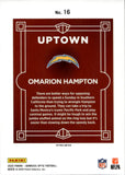 2025 Omarion Hampton Panini Donruss Optic UPTOWN ROOKIE RC SP! #16 Los Angeles Chargers 2