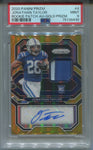 2020 Jonathan Taylor Panini Prizm GOLD ROOKIE PATCH AUTO 06/10 AUTOGRAPH RELIC PSA 9 #4 Indianapolis Colts 8430