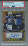2020 Jonathan Taylor Panini Prizm GOLD ROOKIE PATCH AUTO 06/10 AUTOGRAPH RELIC PSA 9 #4 Indianapolis Colts 8430
