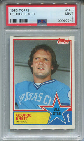 1983 George Brett Topps PSA 9 #388 Kansas City Royals HOF 7341