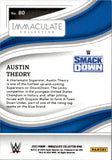 2023 Austin Theory Panini Immaculate RED FOIL 22/35 #80 Friday Night Smackdown