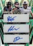 2024 Air Noland JuJu Lewis DJ Lagway Leaf Metal TRIPLE AUTOGRAPH 4/5 AUTO #TA-10 Memphis Tigers Colorado Buffaloes Baylor Bears