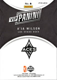 2025 A'Ja Wilson Panini The National VIP HOLO SILVER #6 Las Vegas Aces