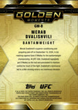 2025 Merab Ovalishvili Topps Finest GOLDEN MOMENTS GOLD 32/50 #GM-8 Bantamweight
