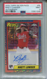 2025 Rhett Lowder Topps Silver Pack 1990 DESIGN ROOKIE AUTO 049/299 AUTOGRAPH RC PSA 9 #90A-RL Cincinnati Reds 1346