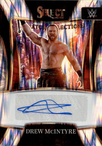 2022 Drew McIntyre Panini Select SIGNATURE SELECTIONS SHOCK AUTO AUTOGRAPH #SN-DMI Friday Night Smackdown