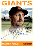 2023 Hunter Pence Topps Archives 1964 DESIGN FAN FAVORITES AUTOGRAPH AUTO #64FF-HP San Francisco Giants