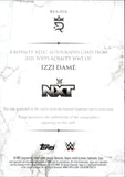 2025 Izzi Dame Topps Royalty WWE PURPLE FOIL ROYALTY SHIRT AUTO 48/50 AUTOGRAPH RELIC #RYA-IDA NXT