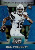 2016 Dak Prescott Panini Prizm Draft Picks BLUE PRIZM ROOKIE RC #125 Mississippi State Bulldogs Dallas Cowboys
