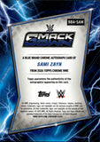 2026 Sami Zayn Topps Chrome WWE GEOMETRIC REFRACTOR BLUE BRAND AUTO AUTOGRAPH #BBA-SAM Friday Night Smackdown 1