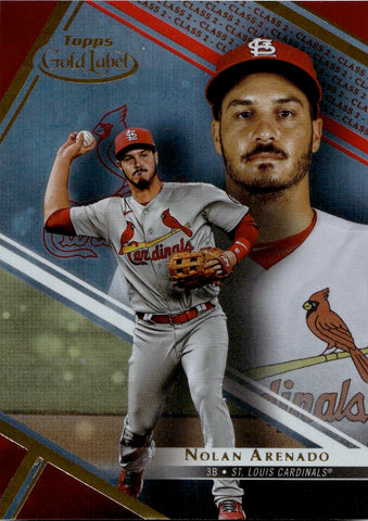 2021 Nolan Arenado Topps Gold Label RED 10/50 #71 St. Louis Cardinals