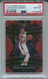2019-20 Giannis Antetokounmpo Panini Select RED CONCOURSE LEVEL 133/199 PSA 10 #22 Milwaukee Bucks 3895